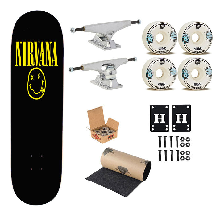 Nirvana Skateboard Complete Board 8.0" X 31.75"
