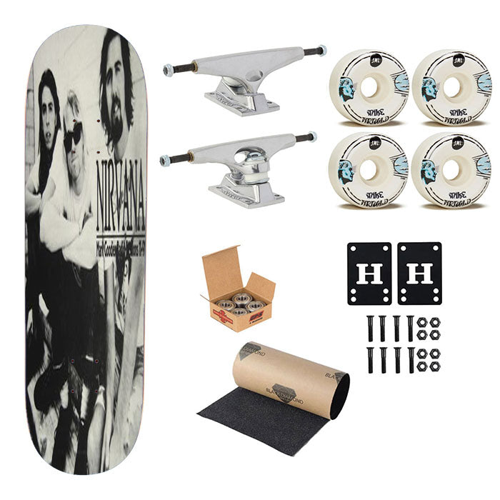 Nirvana Band Albums Skateboard Complete Board 8.0" X 31.75"