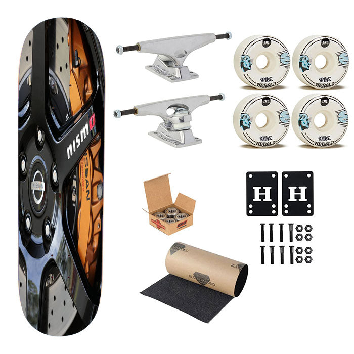 Nissan Nismo Brakes Skateboard Complete Board 8.0" X 31.75"