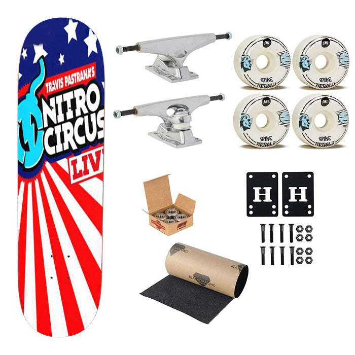 Nitro Circus Action Sport Pastrana Skateboard Complete Board 8.0" X 31.75"