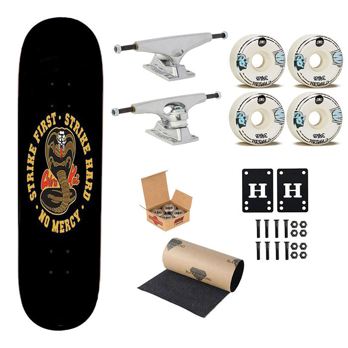 No Mercy Cobra Kai Karate Skateboard Complete Board 8.0" X 31.75"
