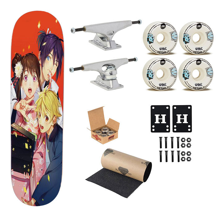 Noragami Fanart Skateboard Complete Board 8.0" X 31.75"