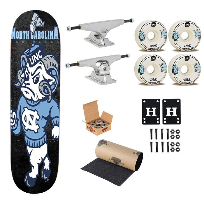 North Carolina Tar Heels New Skateboard Complete Board 8.0" X 31.75"