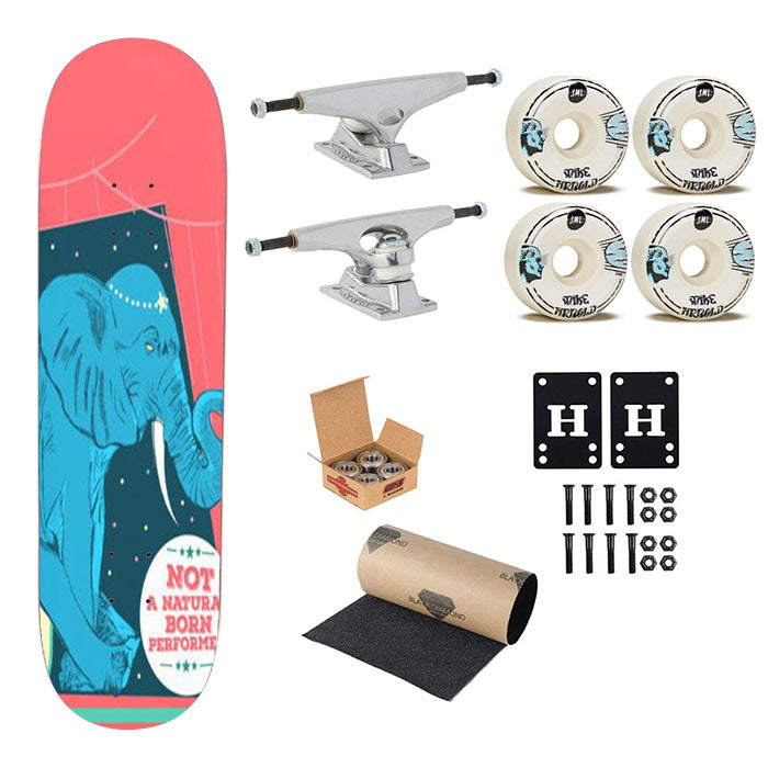 Not A Naturan Born Performer Skateboard Complete Board 8.0" X 31.75"