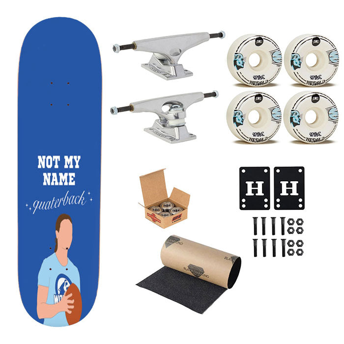 Not My Name Quaterback Skateboard Complete Board 8.0" X 31.75"