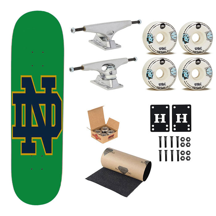 Notre Dame Fighting Irish American Football Rz 1 Skateboard Complete Board 8.0" X 31.75"