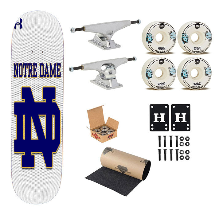 Notre Dame Fighting Irish Jersey Skateboard Complete Board 8.0" X 31.75"