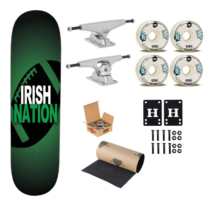 Notre Dame Irish Nation Skateboard Complete Board 8.0" X 31.75"