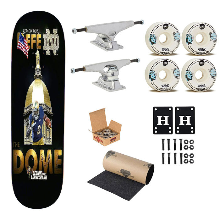 Notre Dame Nd God Country Skateboard Complete Board 8.0" X 31.75"