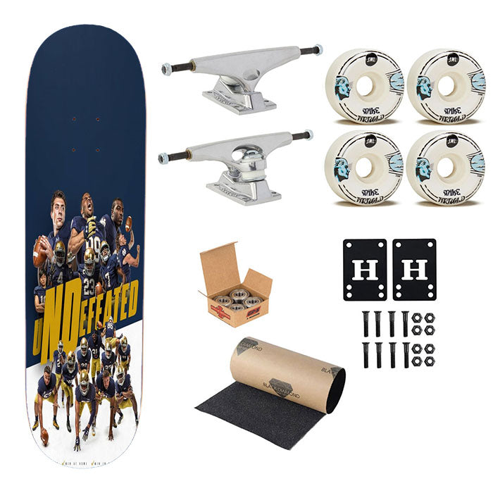 Notre Dame Undefeated Wallpapers Skateboard Complete Board 8.0" X 31.75"