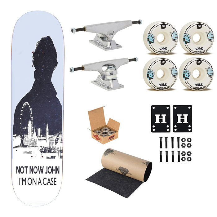 Now Now John, I'M On A Case Skateboard Complete Board 8.0" X 31.75"