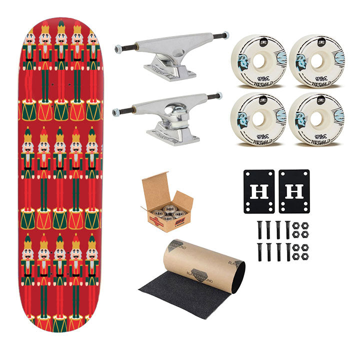 Nutcracker - Christmas Patterns Skateboard Complete Board 8.0" X 31.75"