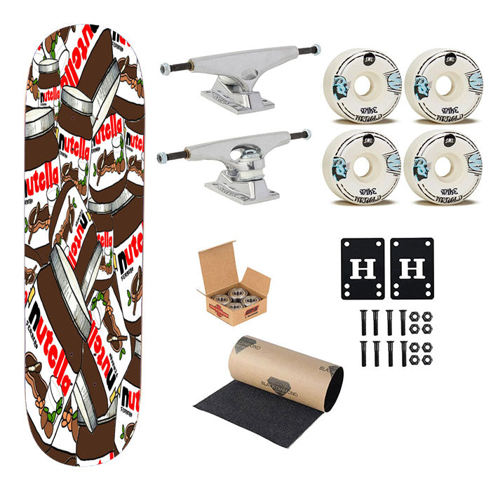 Nutella Wallpaper Skateboard Complete Board 8.0" X 31.75"