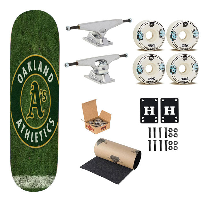 Oakland Athletics Field Skateboard Complete Board 8.0" X 31.75"