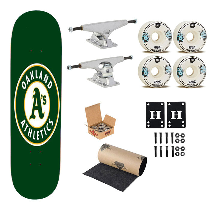 Oakland Athletics Green Skateboard Complete Board 8.0" X 31.75"