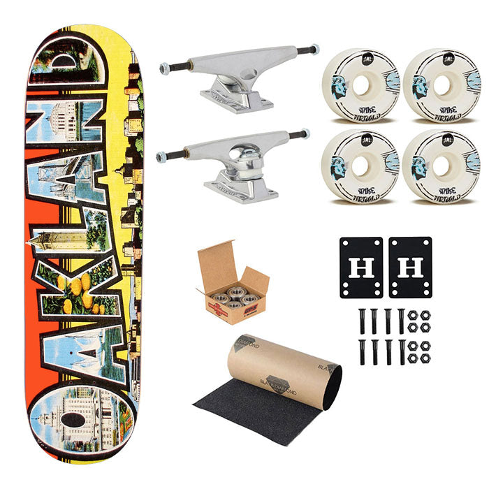 Oakland Postcard Skateboard Complete Board 8.0" X 31.75"