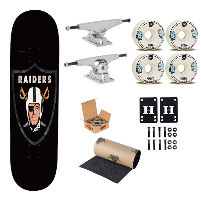Oakland Raiders Skateboard Complete Board 8.0" X 31.75"