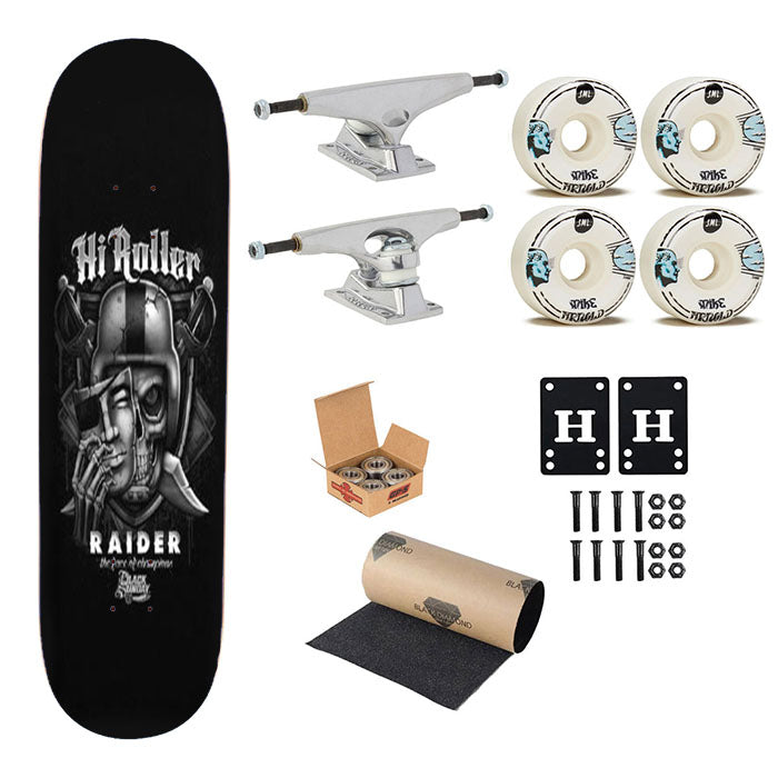 Oakland Raiders Face Of Champions Skateboard Complete Board 8.0" X 31.75"