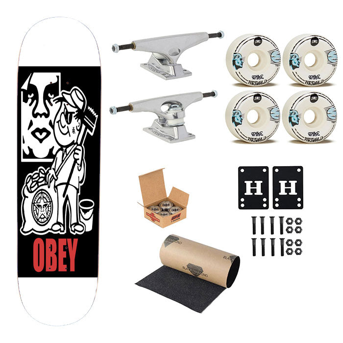 Obey Character Vector Skateboard Complete Board 8.0" X 31.75"