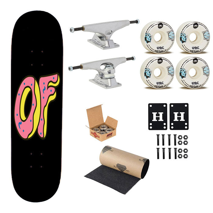 Obey Doughnut Odd Future Ofwgkta Skateboard Complete Board 8.0" X 31.75"