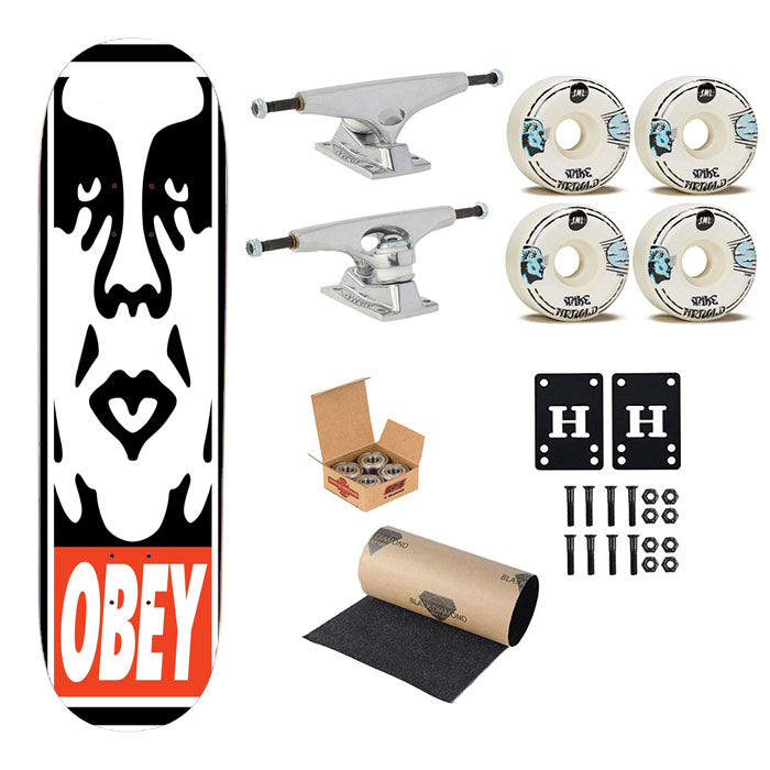 Obey Icon Poster Skateboard Complete Board 8.0" X 31.75"