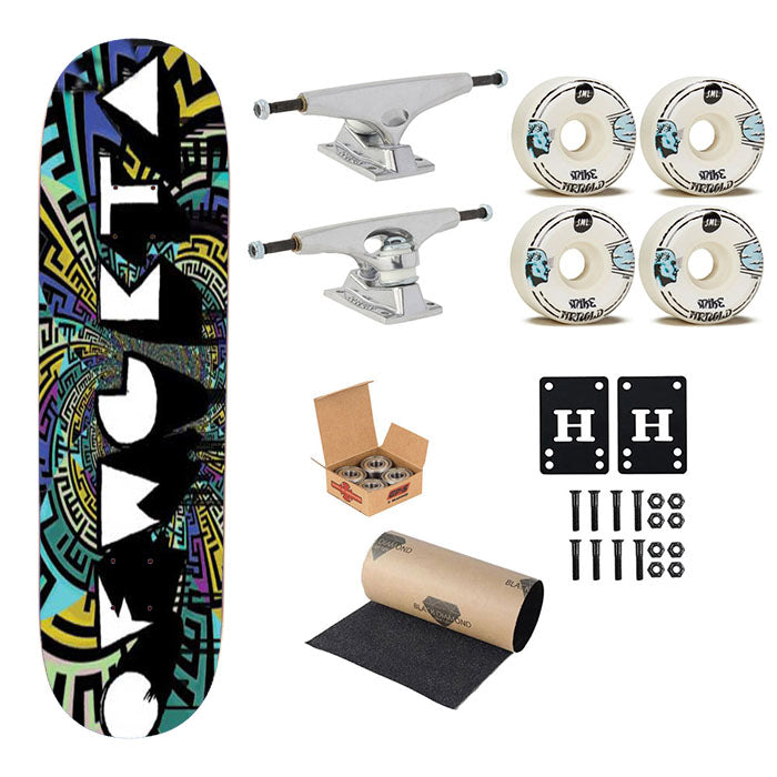 Odd Future Logo Pattern Skateboard Complete Board 8.0" X 31.75"