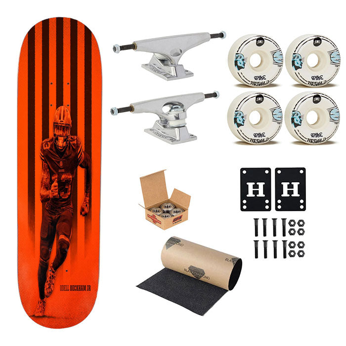 Odell Beckham Jr Best Cleveland Brown Player Skateboard Complete Board 8.0" X 31.75"