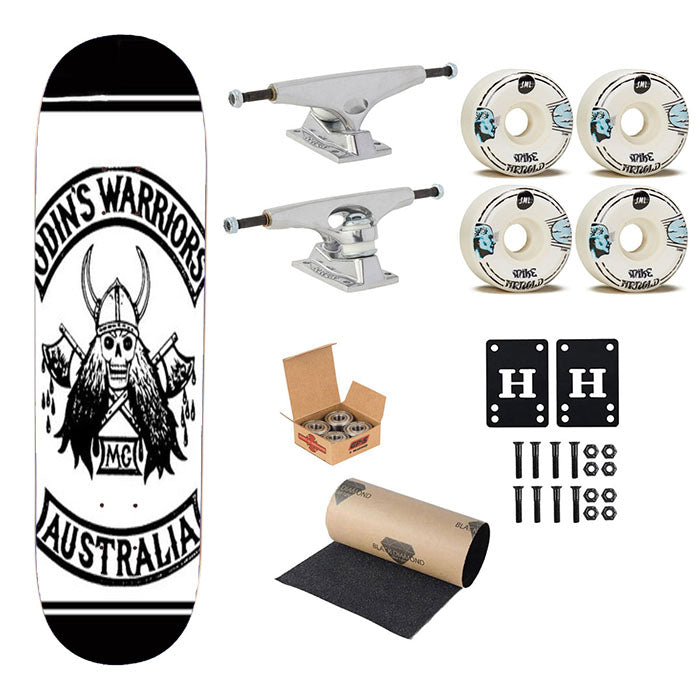 Odins Warriors Australia Skateboard Complete Board 8.0" X 31.75"