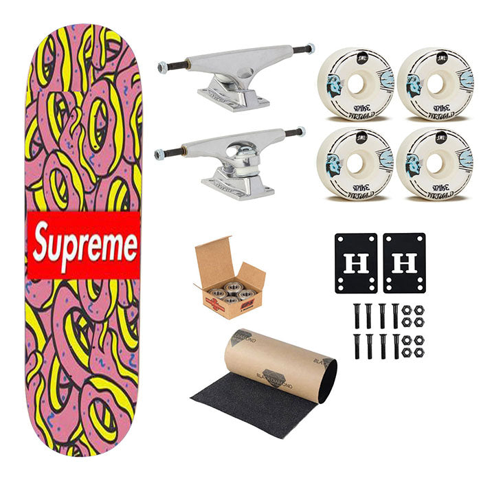Off Supreme Skateboard Complete Board 8.0" X 31.75"