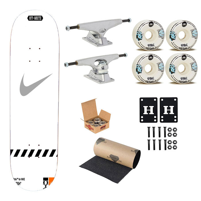 Off White Nike Skateboard Complete Board 8.0" X 31.75"