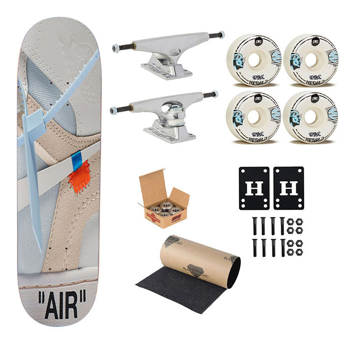 Off White X Air Jordan 1 Skateboard Complete Board 8.0" X 31.75"
