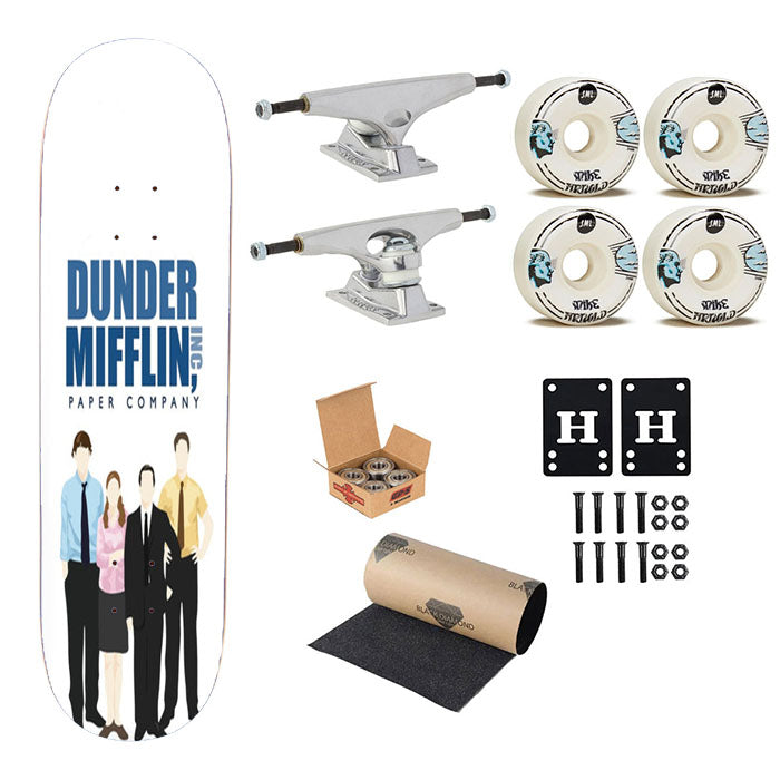 Office Cartoon - Dunder Mifflin Skateboard Complete Board 8.0" X 31.75"