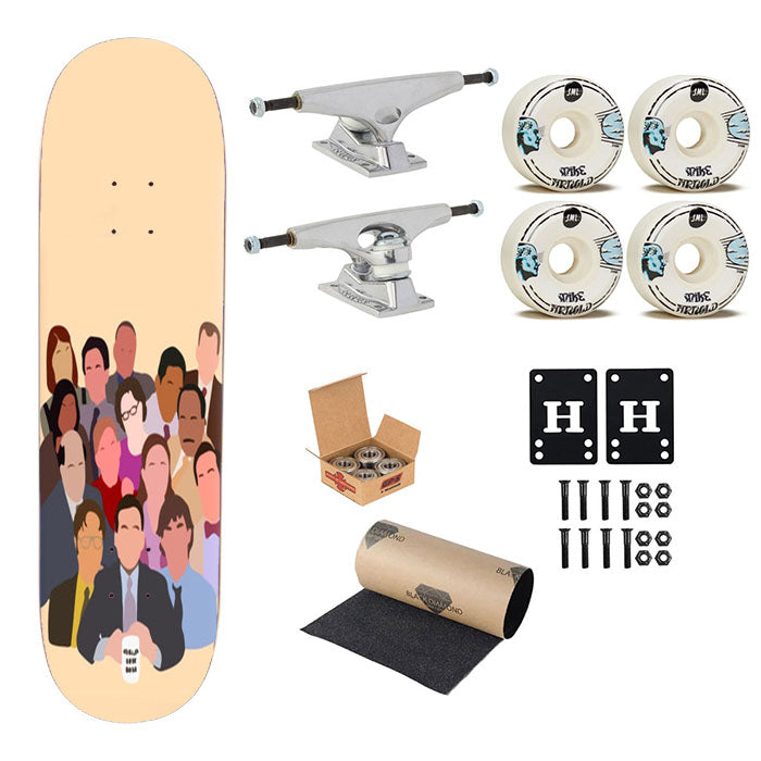 Office Characters Skateboard Complete Board 8.0" X 31.75"