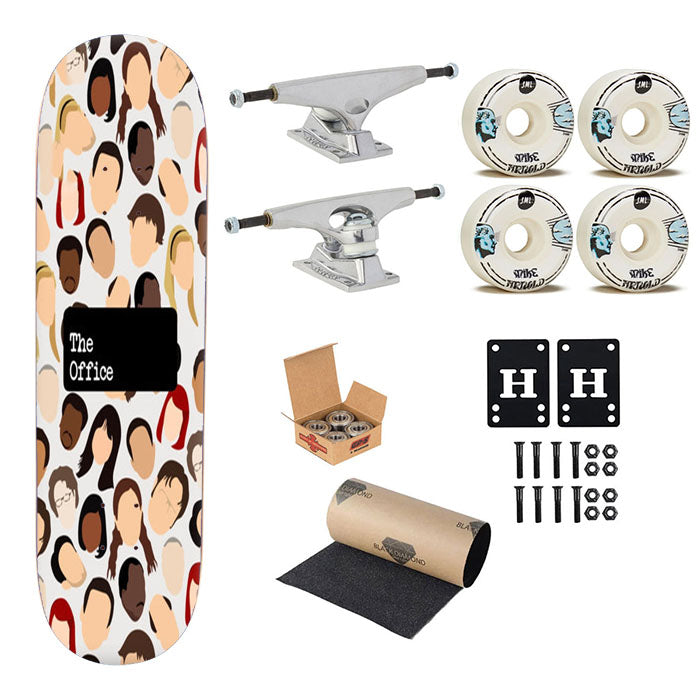 Office Collage Skateboard Complete Board 8.0" X 31.75"