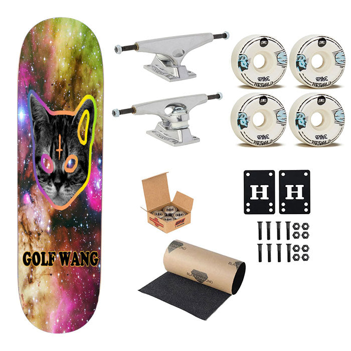 Ofwgkta Odd Future Wolf Gang Cat Skateboard Complete Board 8.0" X 31.75"