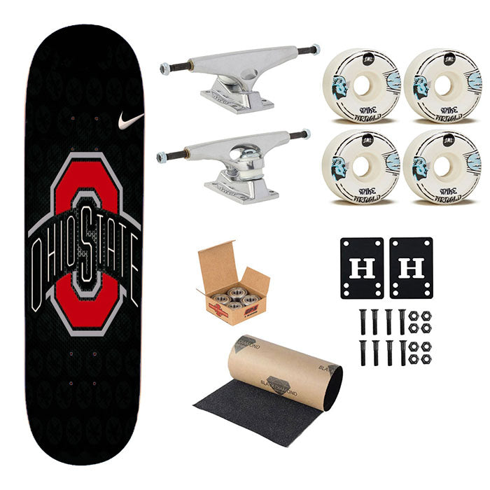 Ohio State Buckeyes 987 Skateboard Complete Board 8.0" X 31.75"