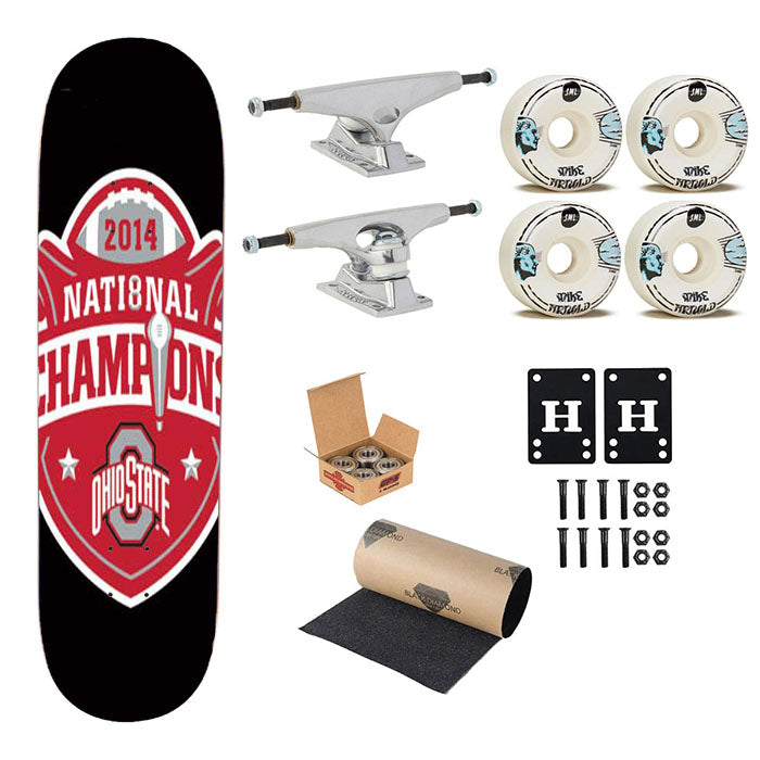 Ohio State Champ Logo Skateboard Complete Board 8.0" X 31.75"