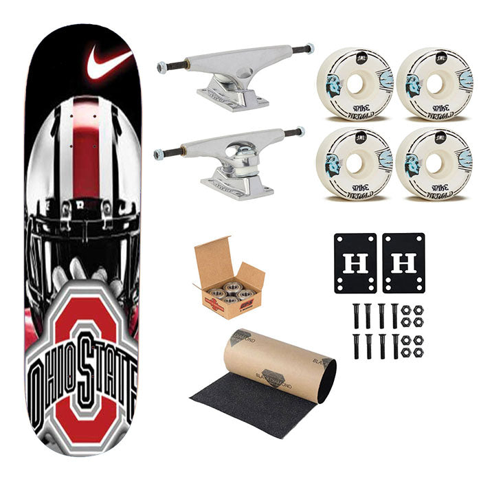 Ohio State Player Logo Nike Skateboard Complete Board 8.0" X 31.75"