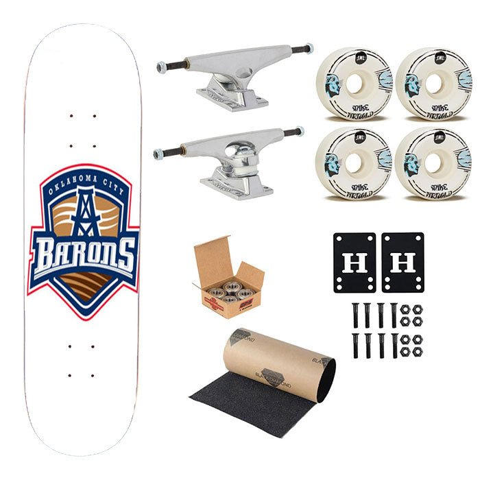 Oklahoma City Barons Art Skateboard Complete Board 8.0" X 31.75"