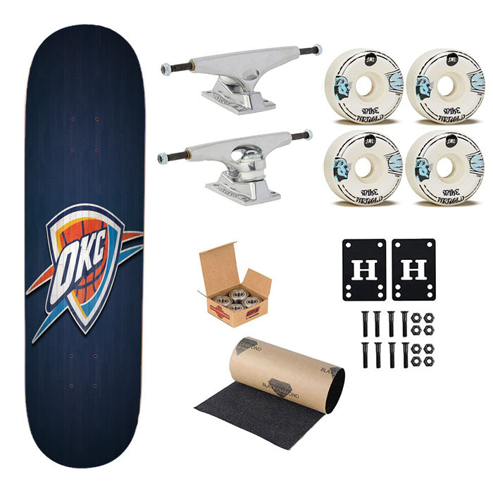 Oklahoma City Thunder Skateboard Complete Board 8.0" X 31.75"