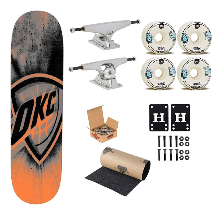 Oklahoma City Thunder Large Skateboard Complete Board 8.0" X 31.75"