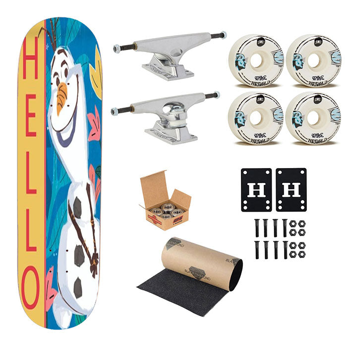 Olaf Spring Hello Skateboard Complete Board 8.0" X 31.75"