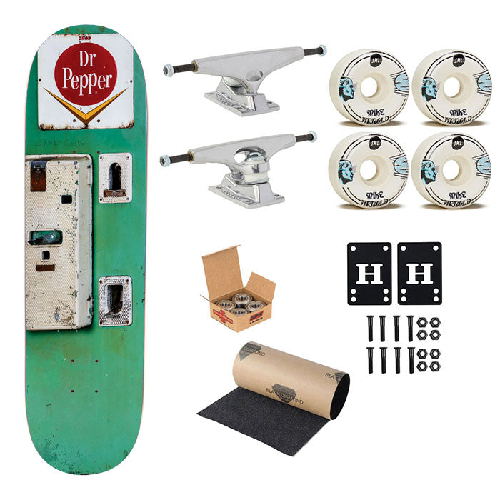 Old Classic Dr Pepper Vending Machine Skateboard Complete Board 8.0" X 31.75"