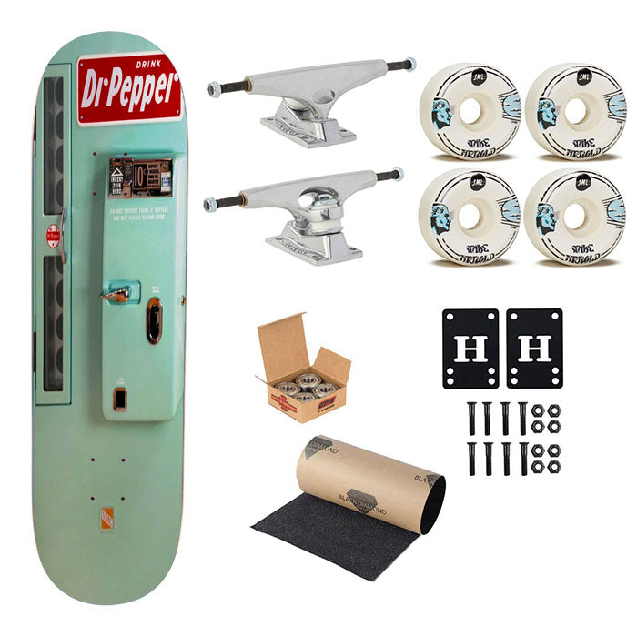 Old Classic Dr Pepper Vending Machine Retro Skateboard Complete Board 8.0" X 31.75"