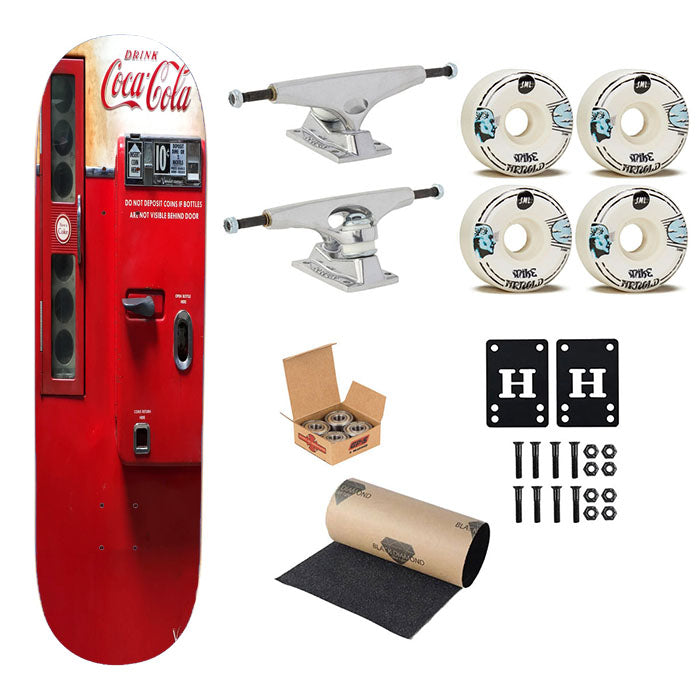 Old Coca Cola Soft Drink Vending Machine Skateboard Complete Board 8.0" X 31.75"