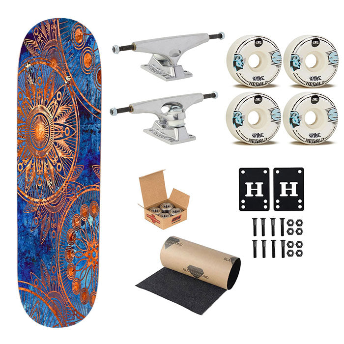 Old Mandala Printing Christmas Gifts Skateboard Complete Board 8.0" X 31.75"