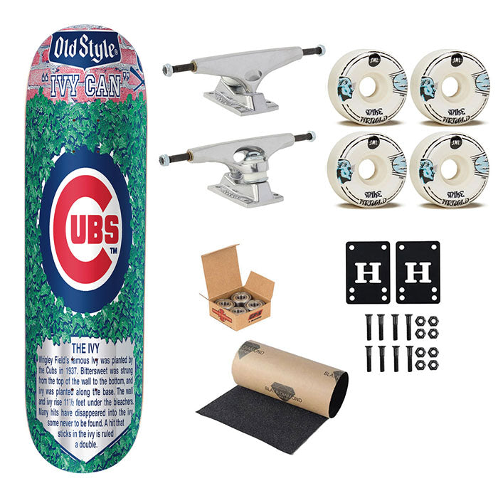Old Style Chicago Cubs Beer Skateboard Complete Board 8.0" X 31.75"