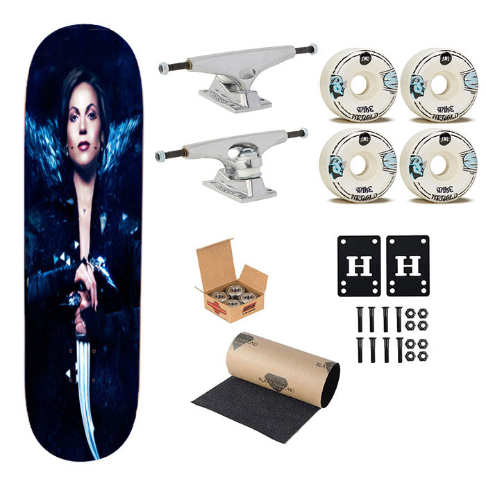 Once Upon A Time Evil Skateboard Complete Board 8.0" X 31.75"