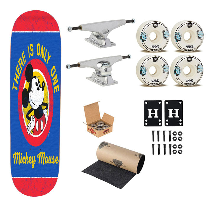 One And Only Mickey Skateboard Complete Board 8.0" X 31.75"