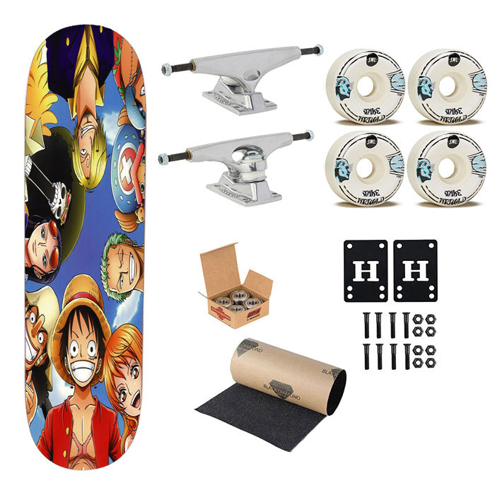 One Piece All Skateboard Complete Board 8.0" X 31.75"
